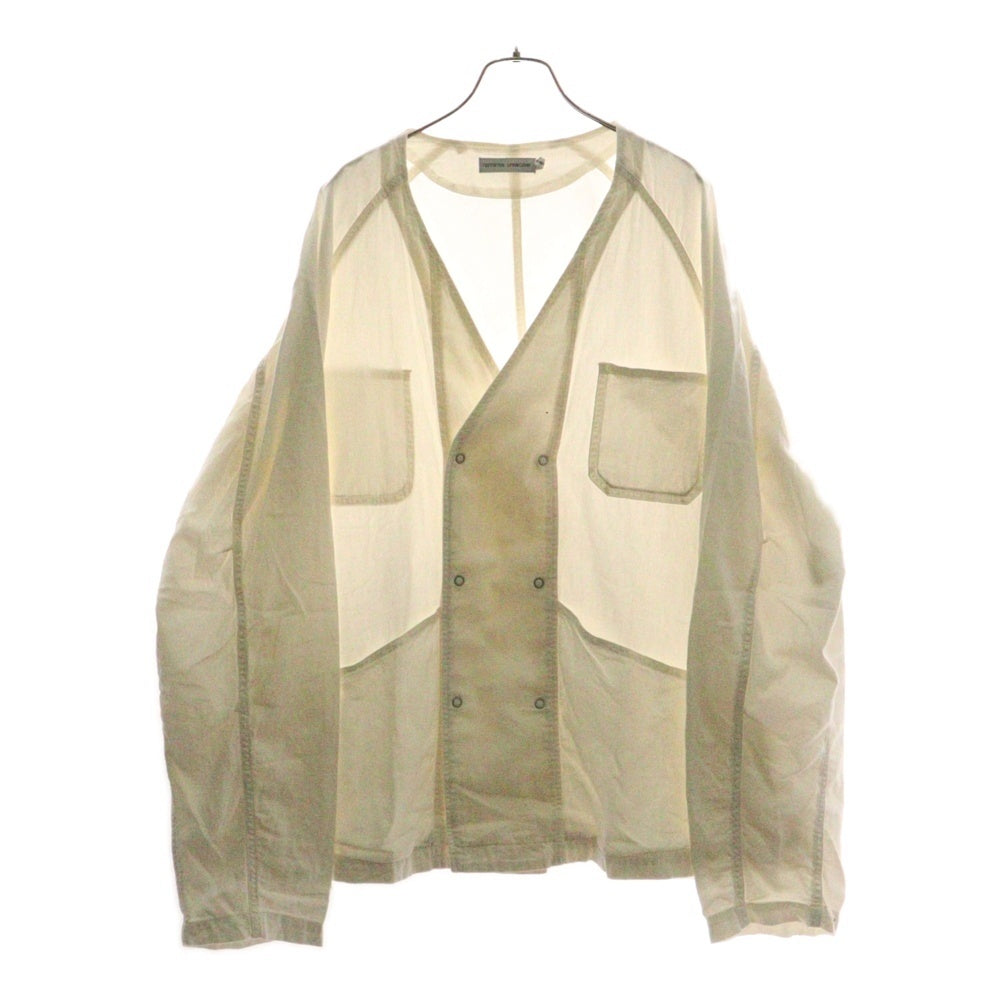 nonnative(ノンネイティブ) 24SS ×UNDERCOVER Monk Jacket Cotton Paper Viera Overdyed アンダーカバー モンクジャケットペーパービエラオーバーダイド 長袖シャツ UN-J0302