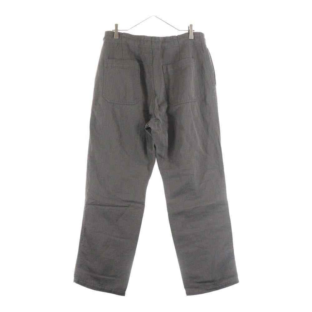nonnative(ノンネイティブ) 24AW Voyager Easy Pants W/Li Twill ボイジャーイージーパンツウールリネンツイル ドローストリングワイドパンツ NN-P4523 ブラウン