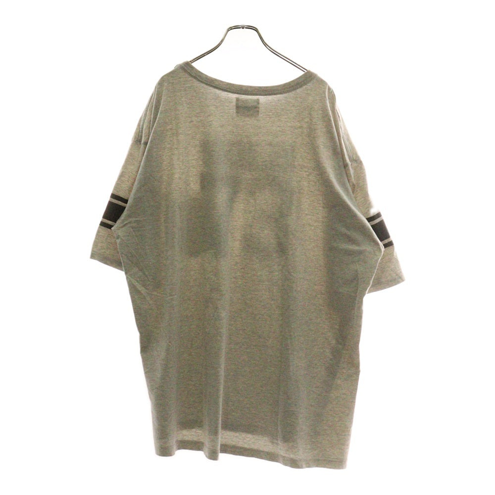 TAKAHIROMIYASHITA The SoloIst.(タカヒロミヤシタザソロイスト) 23SS SOLO73 Oversized S/S Pocket Tee オーバーサイズドショートスリーブポケット半袖Tシャツ sc.0042SS23 グレー