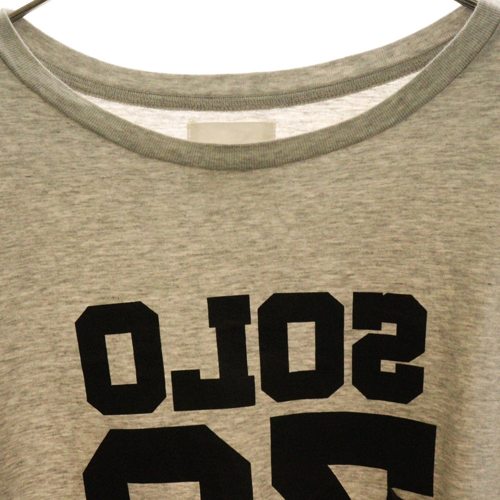 TAKAHIROMIYASHITA The SoloIst.(タカヒロミヤシタザソロイスト) 23SS SOLO73 Oversized S/S Pocket Tee オーバーサイズドショートスリーブポケット半袖Tシャツ sc.0042SS23 グレー