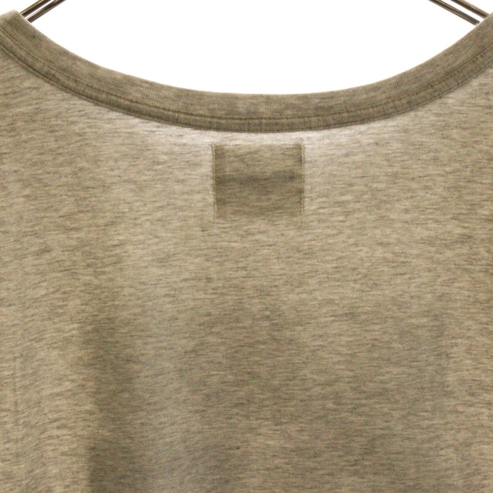TAKAHIROMIYASHITA The SoloIst.(タカヒロミヤシタザソロイスト) 23SS SOLO73 Oversized S/S Pocket Tee オーバーサイズドショートスリーブポケット半袖Tシャツ sc.0042SS23 グレー
