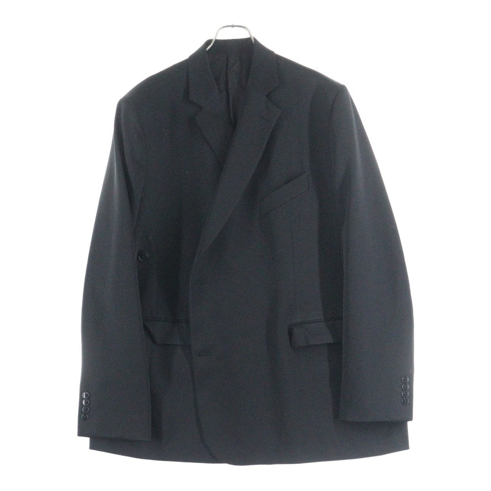 MARTINE ROSE(マーティンローズ) 23SS Oversized Wrap Jacket オーバーサイズドラップジャケット 2B変形ドレープテーラードジャケット CMRSS23-332 B ブラック