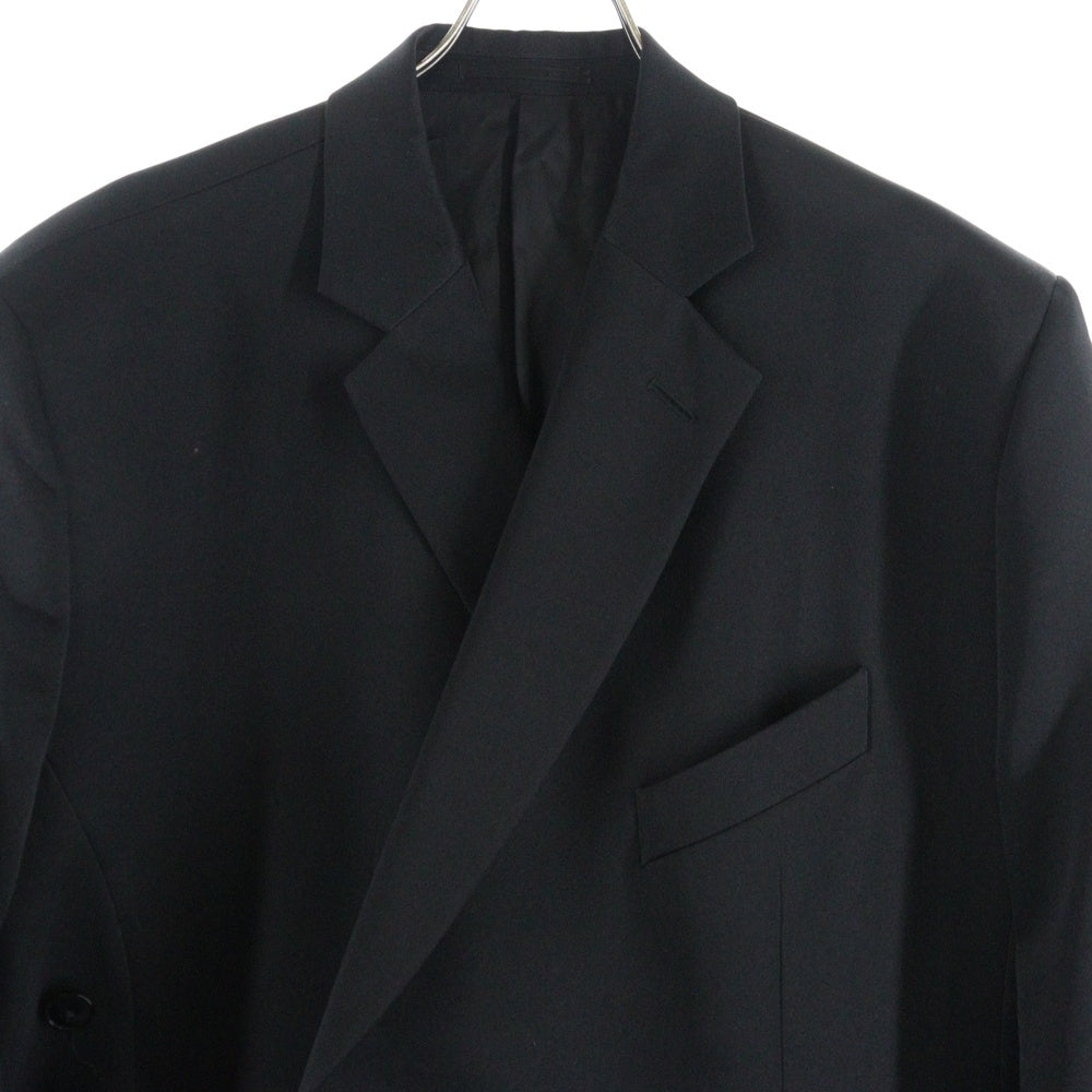 MARTINE ROSE(マーティンローズ) 23SS Oversized Wrap Jacket オーバーサイズドラップジャケット 2B変形ドレープテーラードジャケット CMRSS23-332 B ブラック