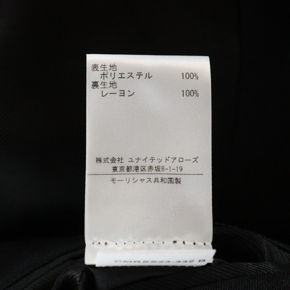 MARTINE ROSE(マーティンローズ) 23SS Oversized Wrap Jacket オーバーサイズドラップジャケット 2B変形ドレープテーラードジャケット CMRSS23-332 B ブラック