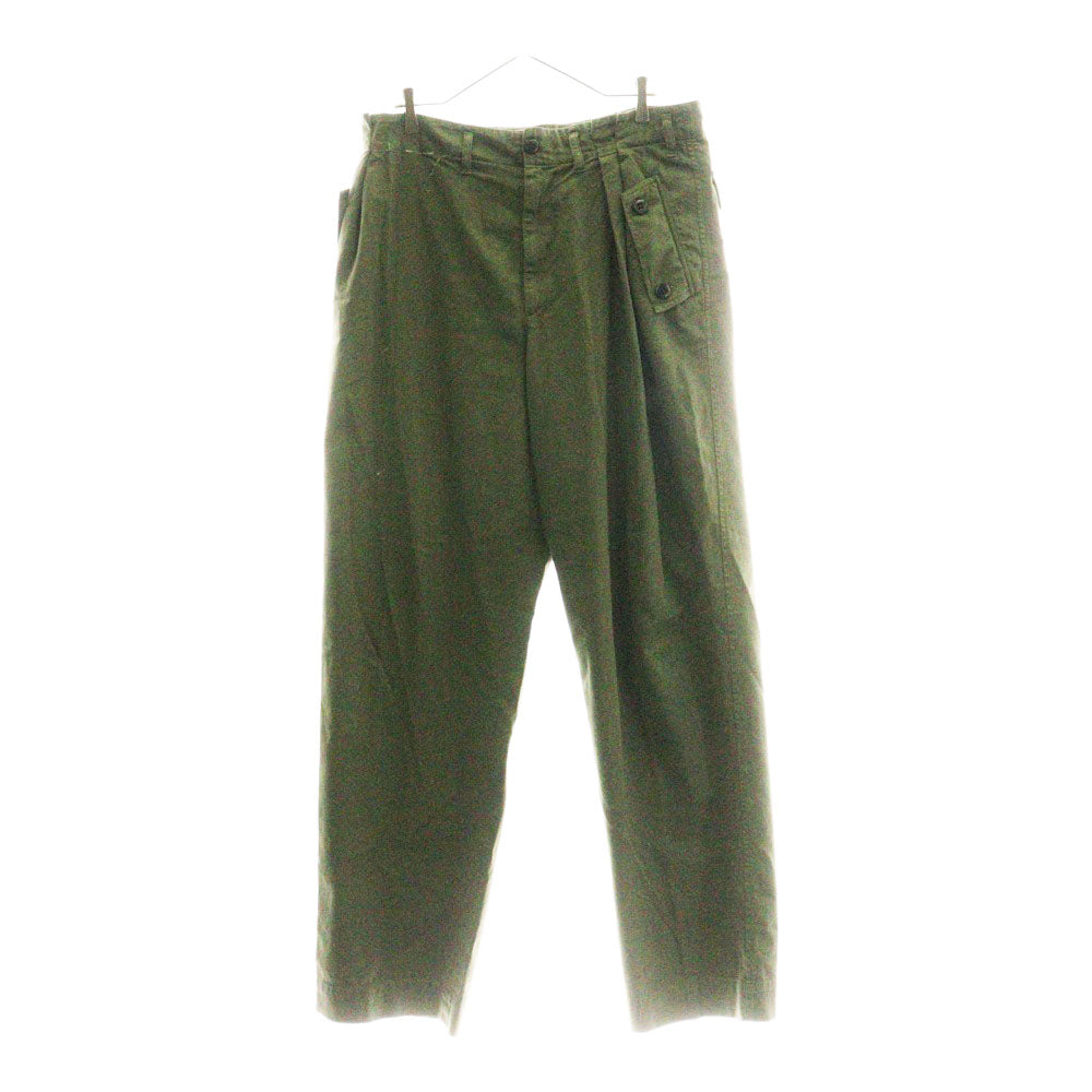 DRIES VAN NOTEN(ドリスヴァンノッテン) 2 Tuck Military Trouser ツータックミリタリートラウザー カーゴパンツ カーキ