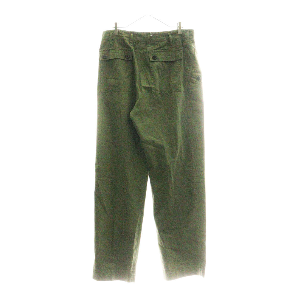 DRIES VAN NOTEN(ドリスヴァンノッテン) 2 Tuck Military Trouser ツータックミリタリートラウザー カーゴパンツ カーキ