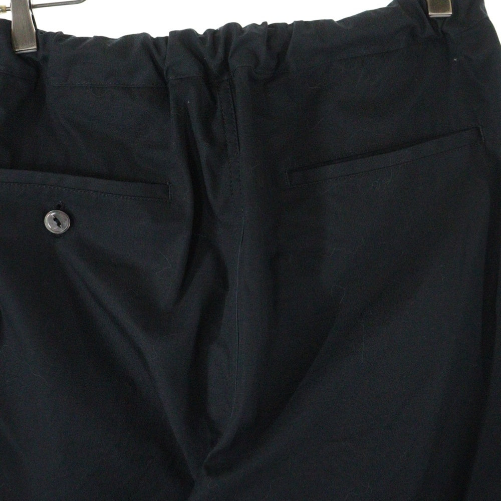TAKAHIROMIYASHITA The SoloIst.(タカヒロミヤシタザソロイスト) 25SS Easy Pants Type 01 イージーパンツタイプ01 ドローストリングコットンイージーパンツ sp.0004aSS25 ブラック