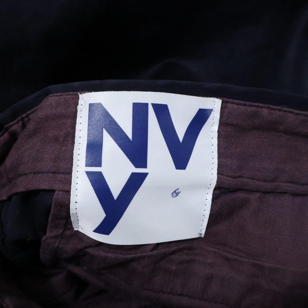 NVy by(ネイビーバイ) PE/NY Pants ポリエステルナイロンスラックスパンツ テーパードトラウザー 5551-133-0096 ネイビー