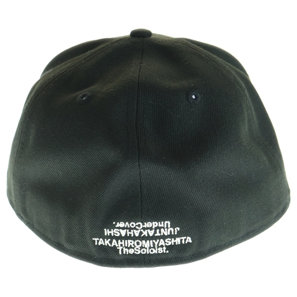 NEW ERA(ニューエラ) ×TAKAHIRO MIYASHITA Soloist ×UNDERCOVER タカヒロミヤシタソロイスト アンダーカバー トリプルネーム 59FIFTY ベースボールキャップ 帽子 ブラック