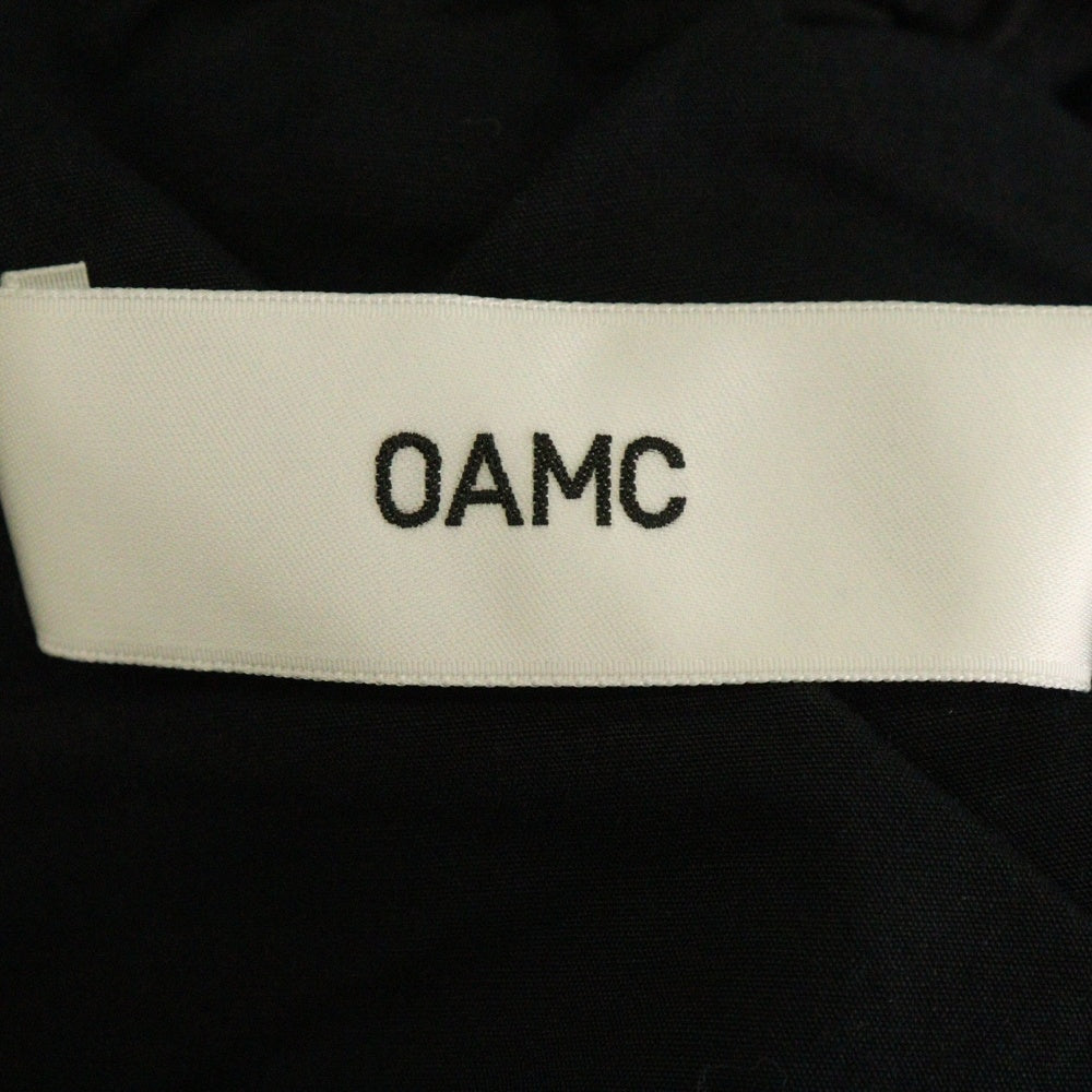 OAMC(オーエーエムシー) Poly Easy Pants ポリエステル ワイドスラックス トラウザーイージーパンツ OAMR311584 ブラック