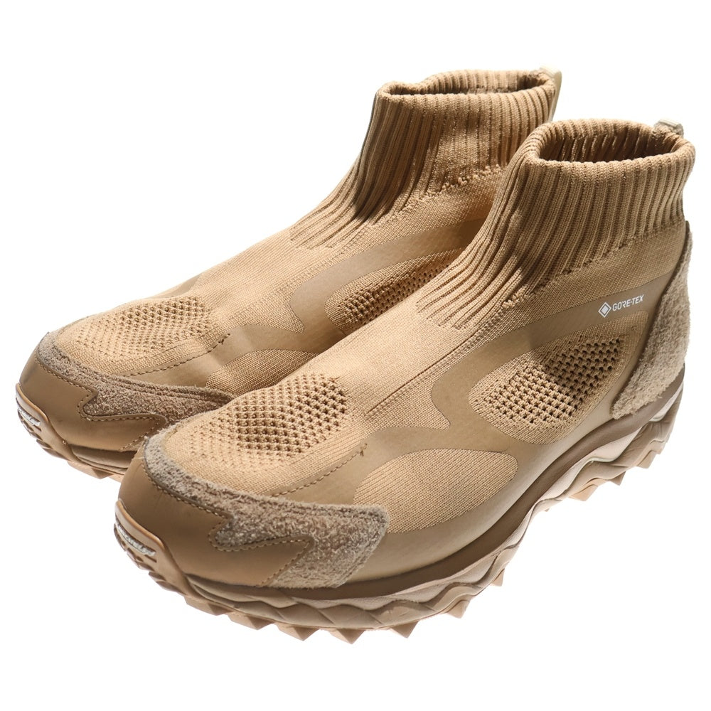 nonnative(ノンネイティブ) 24AW ×Mizuno Wave Mujin TL Mid GORE-TEX Cognac ウェーブムジンTLミッド ゴアテックス コニャック スエード切替ソックスニーカー US11/29cm D1GD245502