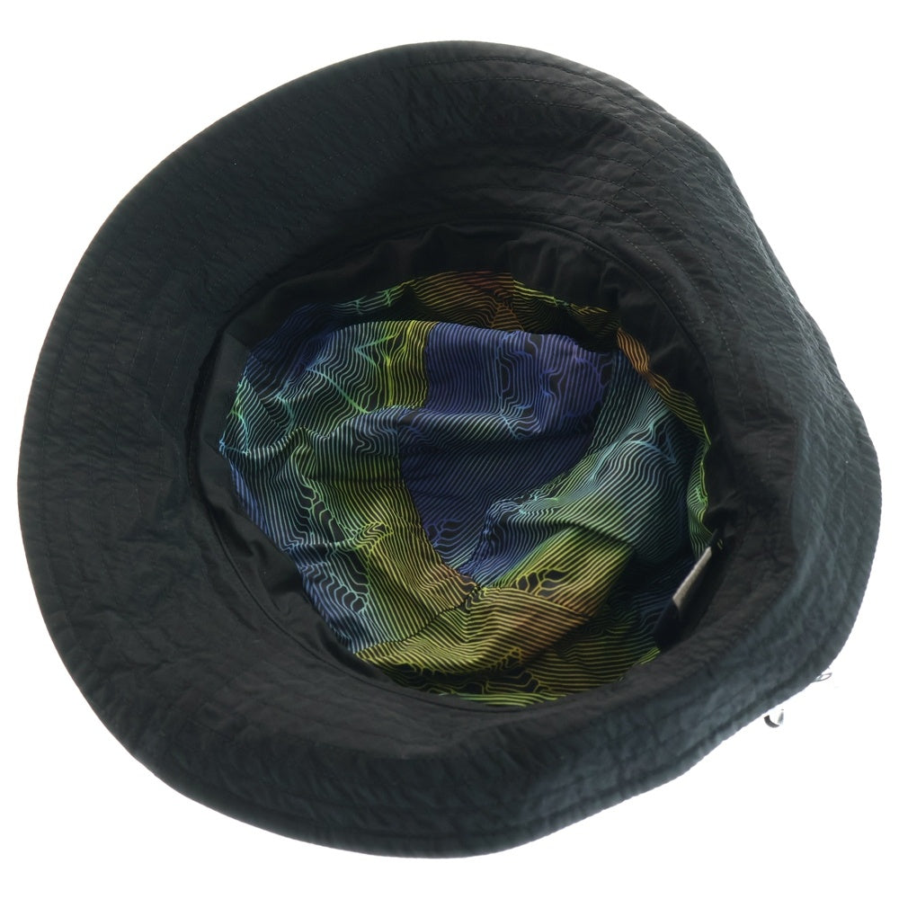 LOUIS VUITTON(ルイヴィトン) レインボーLVロゴ ボブ トランスフォーマブル ナイロン バケットハット ドローコード付き 帽子 NX0199 MP2552 ブラック