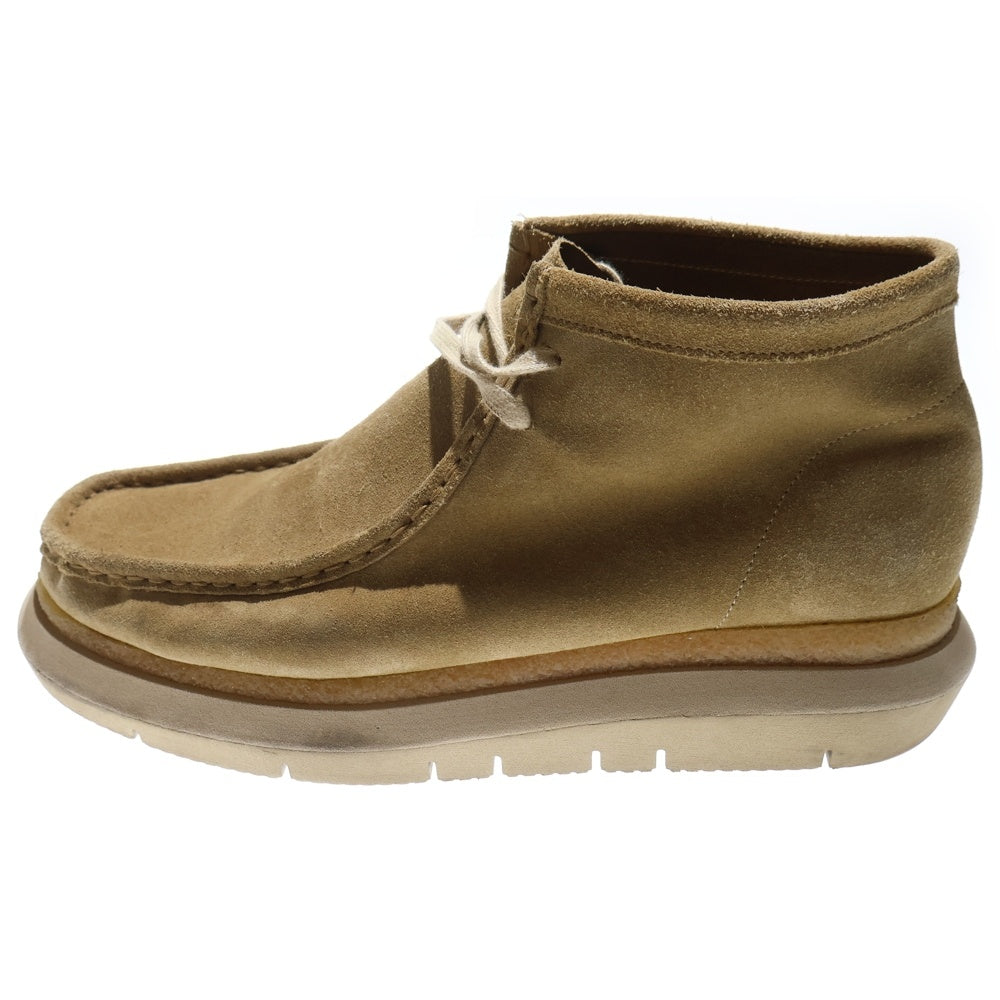 Clarks(クラークス) ×Sacai Hybrid Wallabee Boot サカイ ハイブリッドワラビーブーツ スウェードミッドカットブーツ UK9/27cm 23-03070M ブラウン