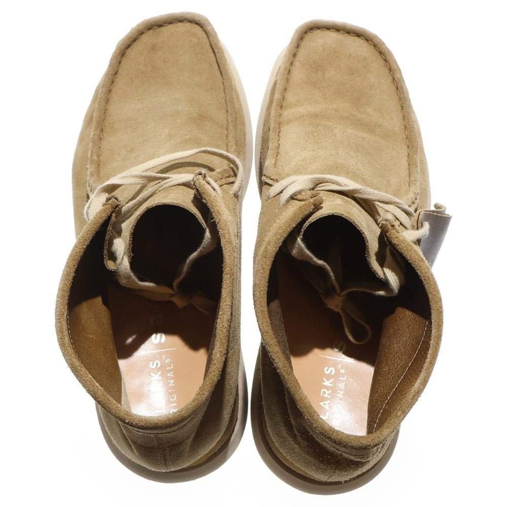 Clarks(クラークス) ×Sacai Hybrid Wallabee Boot サカイ ハイブリッドワラビーブーツ スウェードミッドカットブーツ UK9/27cm 23-03070M ブラウン