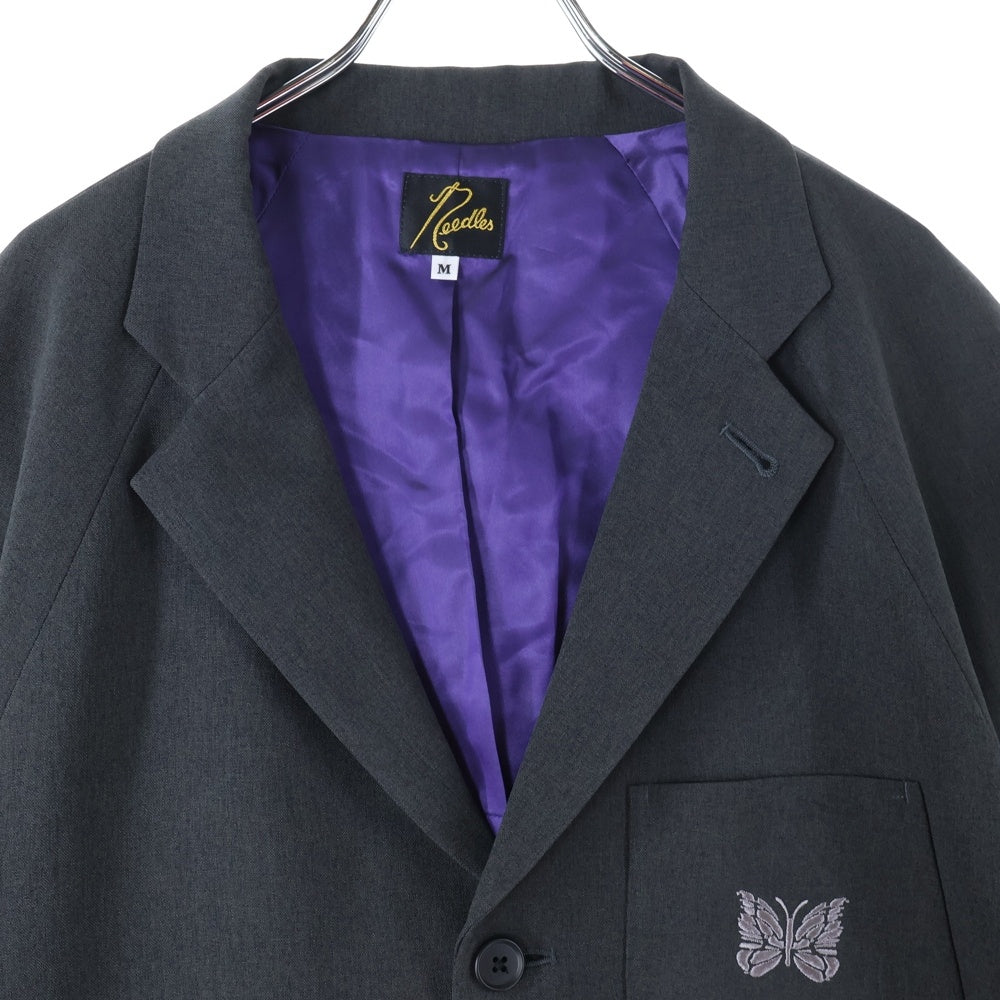 Needles(ニードルス) バタフライロゴ 3B テーラードジャケット グレー QV1556