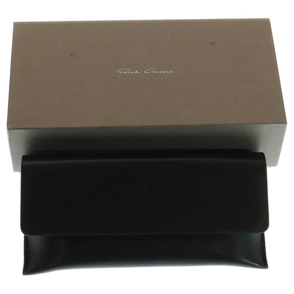 Rick Owens(リックオウエンス) 25SS DOCUMENTA SUNGLASSES ドクメンタ スクエアサングラス アイウェア ブラック RG0000002GBLKB