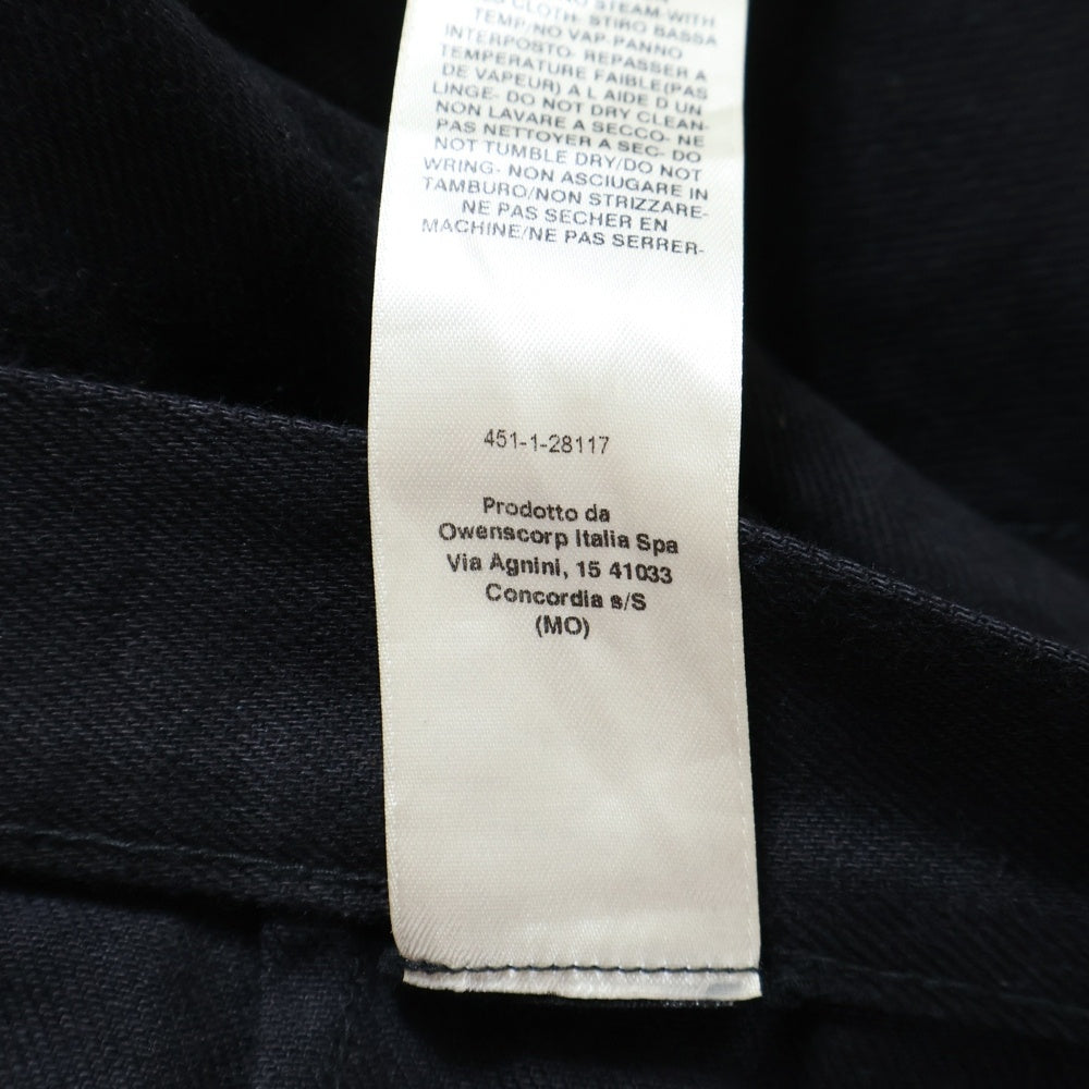 DRKSHDW(ダークシャドウ) DOUBLE KNEE GETH ダブルニーゲスデニムパンツ ブラック DL01E6387-BLK