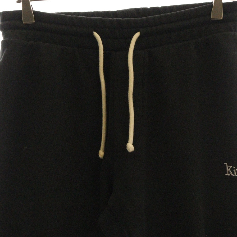 KITH(キス) フロントロゴ刺繍 スウェットパンツ ブラック KHM060092