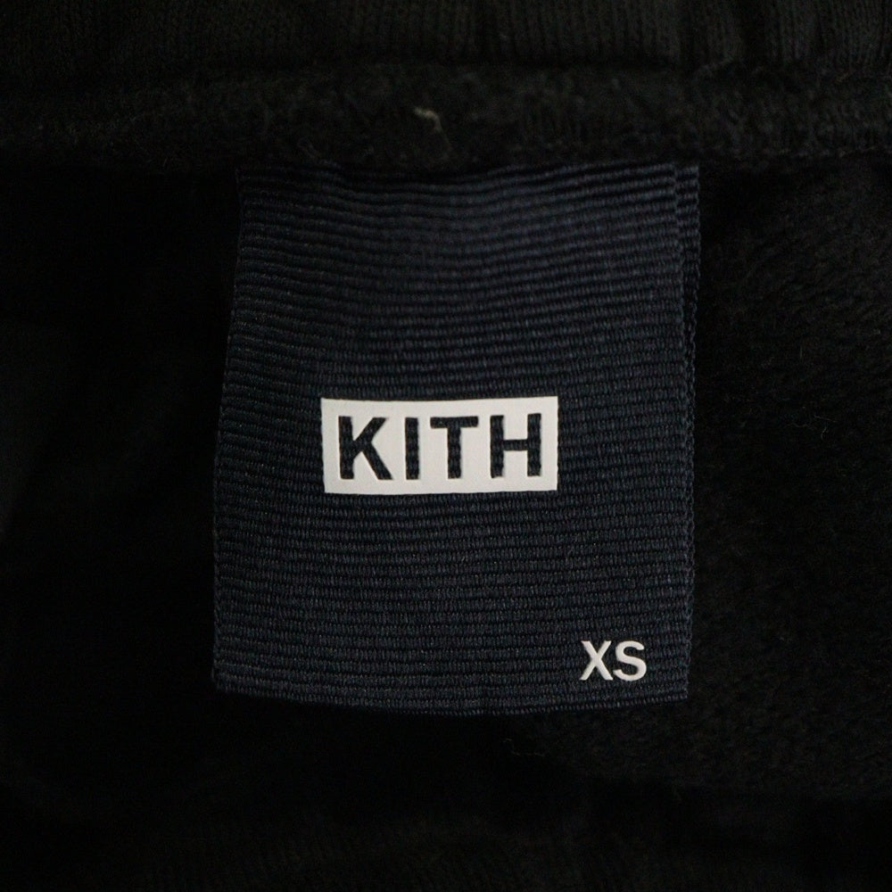 KITH(キス) フロントロゴ刺繍 スウェットパンツ ブラック KHM060092