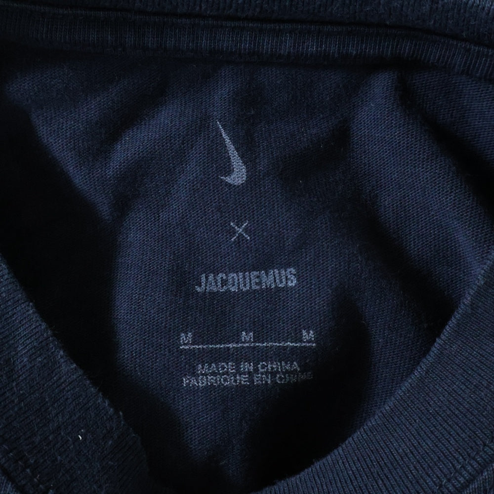 NIKE(ナイキ) ×JACQUEMUS ジャックムス ロゴデザイン 半袖Tシャツ カットソー ネイビー HF7112-475