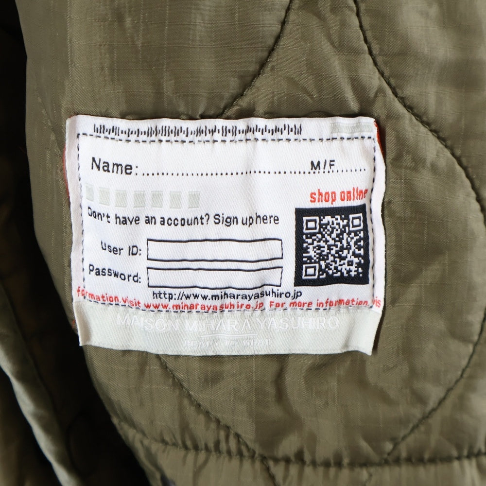 MAISON MIHARAYASUHIRO(メゾンミハラヤスヒロ) 24AW DOUBLE LEYERED MILITARY COAT ダブルレイヤード ミリタリー コート ジャケット カーキ A13CT051