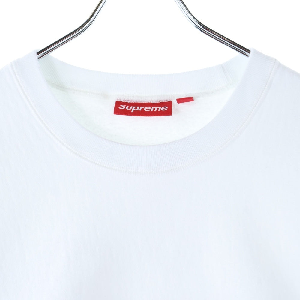 SUPREME(シュプリーム) 25SS Washed Box Logo Crewneck ウォッシュド ボックスロゴ クルーネック スウェット トレーナー ホワイト