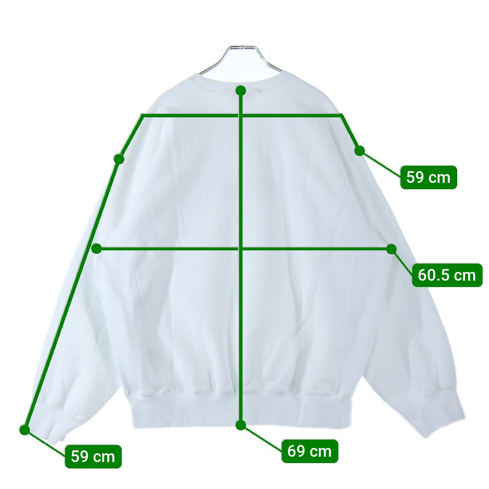 SUPREME(シュプリーム) 25SS Washed Box Logo Crewneck ウォッシュド ボックスロゴ クルーネック スウェット トレーナー ホワイト