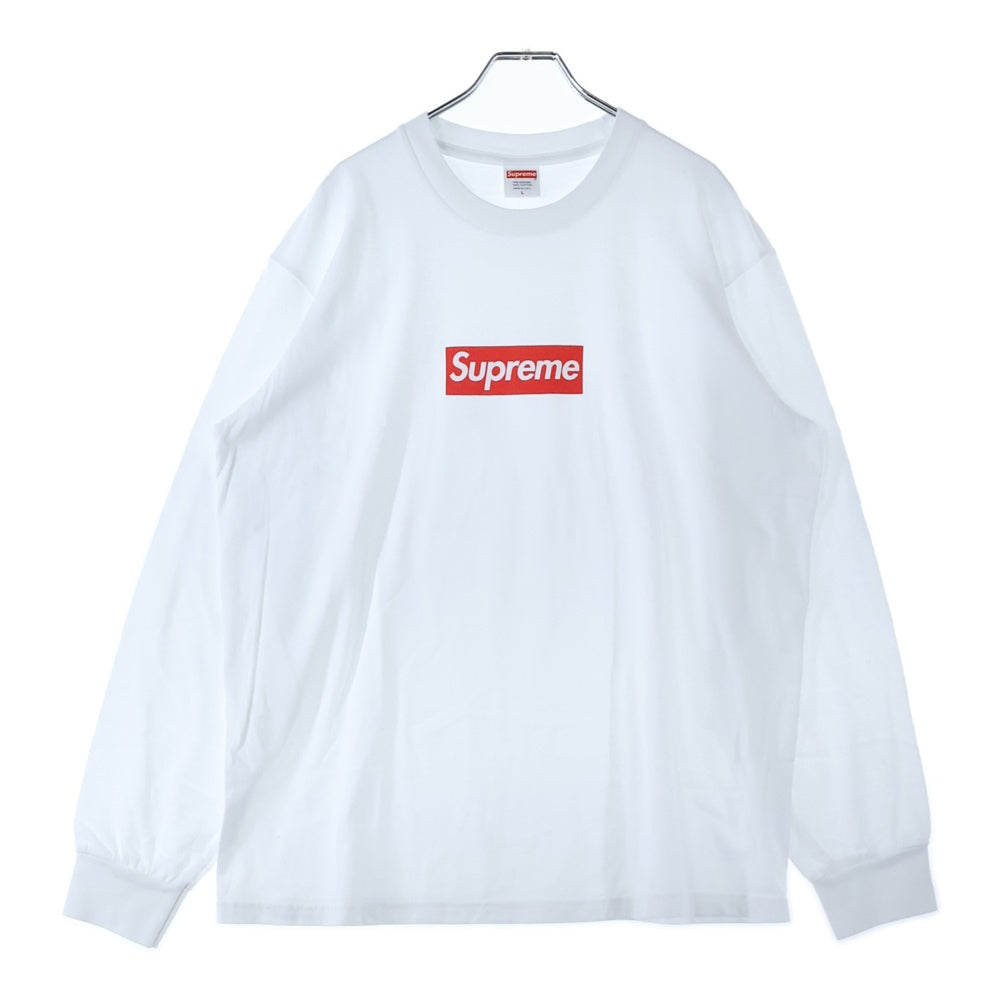 SUPREME(シュプリーム) Box Logo L/S Tee ボックス ロゴ クルーネック 長袖Tシャツ カットソー ホワイト