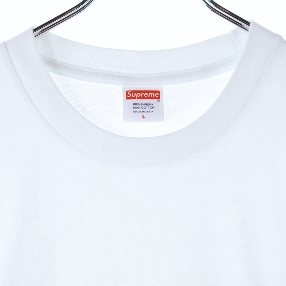 SUPREME(シュプリーム) Box Logo L/S Tee ボックス ロゴ クルーネック 長袖Tシャツ カットソー ホワイト