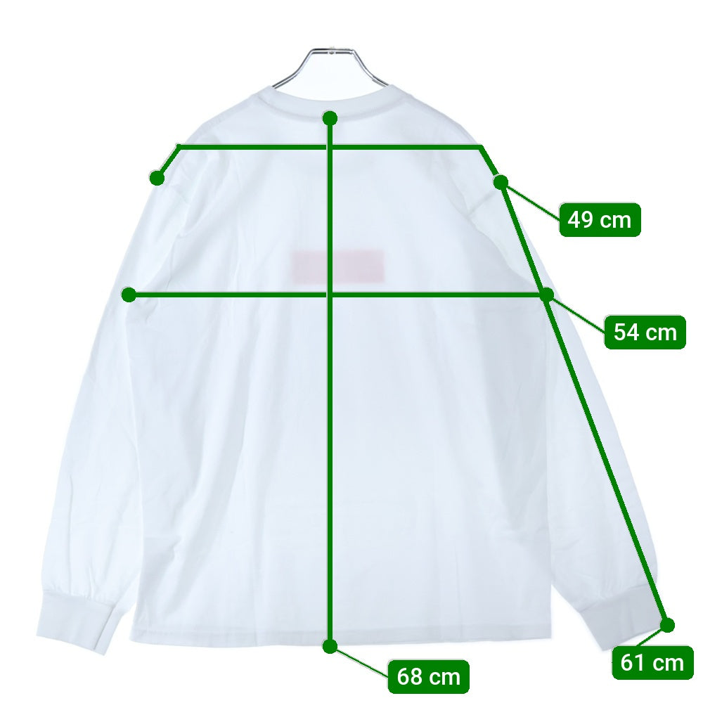 SUPREME(シュプリーム) Box Logo L/S Tee ボックス ロゴ クルーネック 長袖Tシャツ カットソー ホワイト