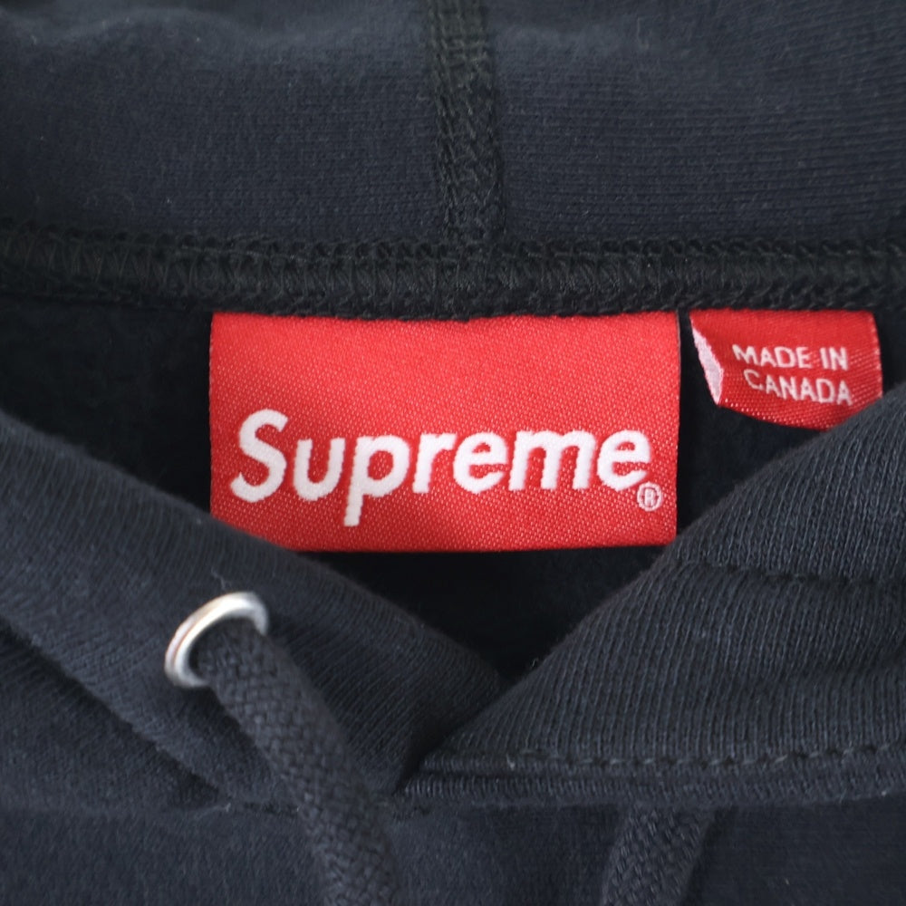 SUPREME(シュプリーム) Small Box Hooded Sweatshirtスモールボックスロゴ フーデッド スウェットトレーナー プルオーバーパーカー ブラック