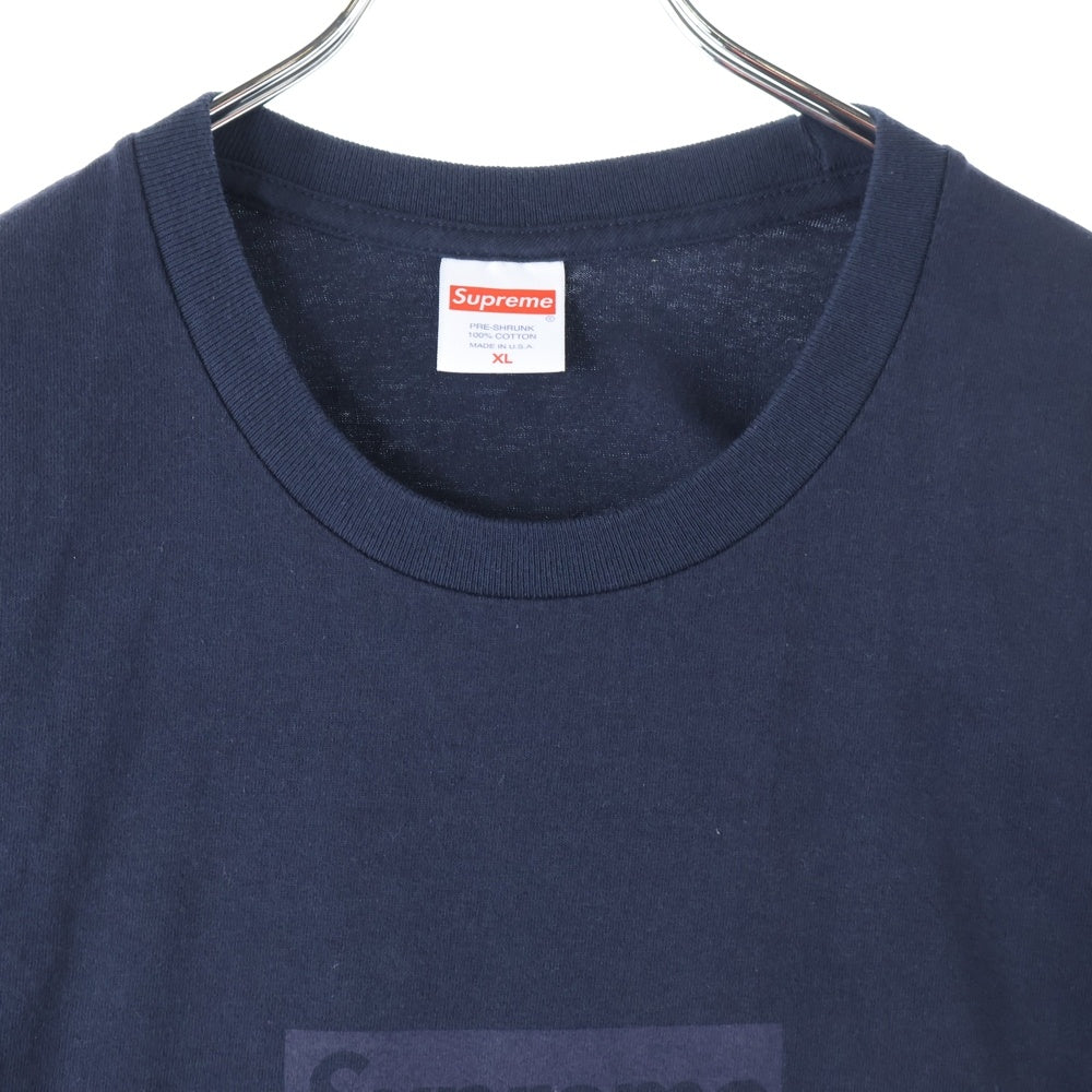 SUPREME(シュプリーム) 23SS Tonal Box Logo Tee トーナル ボックスロゴ 半袖Tシャツ カットソー ネイビー