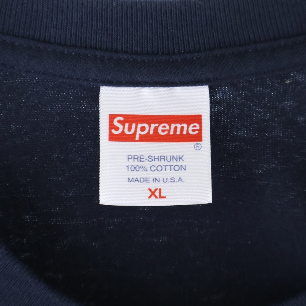 SUPREME(シュプリーム) 23SS Tonal Box Logo Tee トーナル ボックスロゴ 半袖Tシャツ カットソー ネイビー