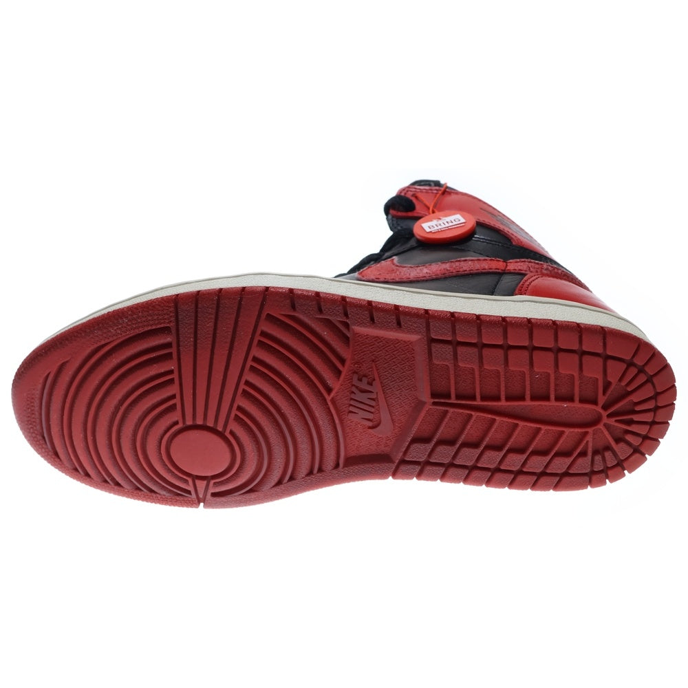 NIKE(ナイキ) 【観賞用 2001年製】AIR JORDAN 1 RETRO HIGH BRED エアジョーダン 1 レトロ ブレッドハイカットスニーカーブラック/レッド US8.5/26.5cm 136066-061
