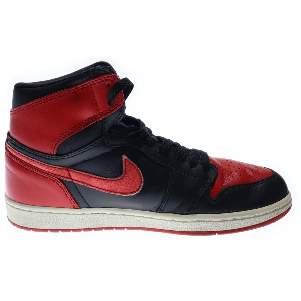 NIKE(ナイキ) 【観賞用 2001年製】AIR JORDAN 1 RETRO HIGH BRED エアジョーダン 1 レトロ ブレッドハイカットスニーカーブラック/レッド US8.5/26.5cm 136066-061