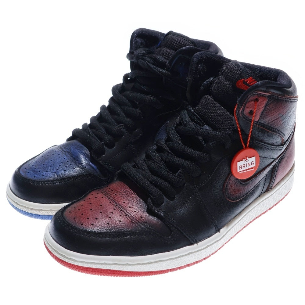 NIKE SB(ナイキエスビー) Air Jordan 1 High Lance Mountain Black エアジョーダン1 ランス マウンテン ハイカットスニーカー レッド/ブルー 8.5/26.5cm 653532-002