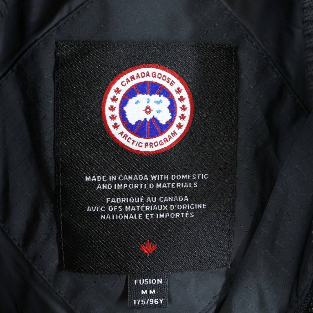 CANADA GOOSE(カナダグース) Poter Bomber Black Label Fusion Fit ポーターボンバーブラックラベルフュージョンフィット ジップアップナイロンダウンジャケット 2459MBA ブラック