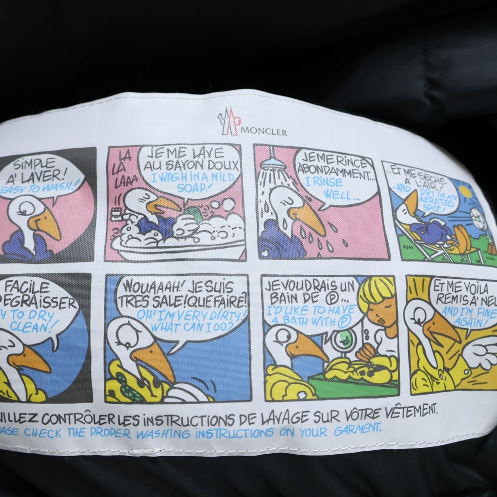 MONCLER(モンクレール) 25AW Livradois Middle Length Down Jacket リヴラドワ ミドル丈ダウンジャケット ジップアップナイロンダウンジャケット K20911C00007 5983X ブラック