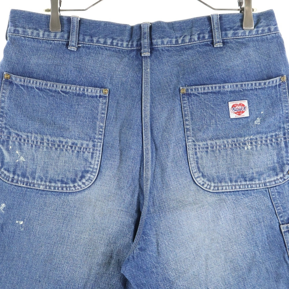 SAINT MICHAEL(セントマイケル) 25SS DOUBLE KNEE SHORTS SM-HR8-0000-073 ダブルニー デニム ショートパンツ ショーツ インディゴ