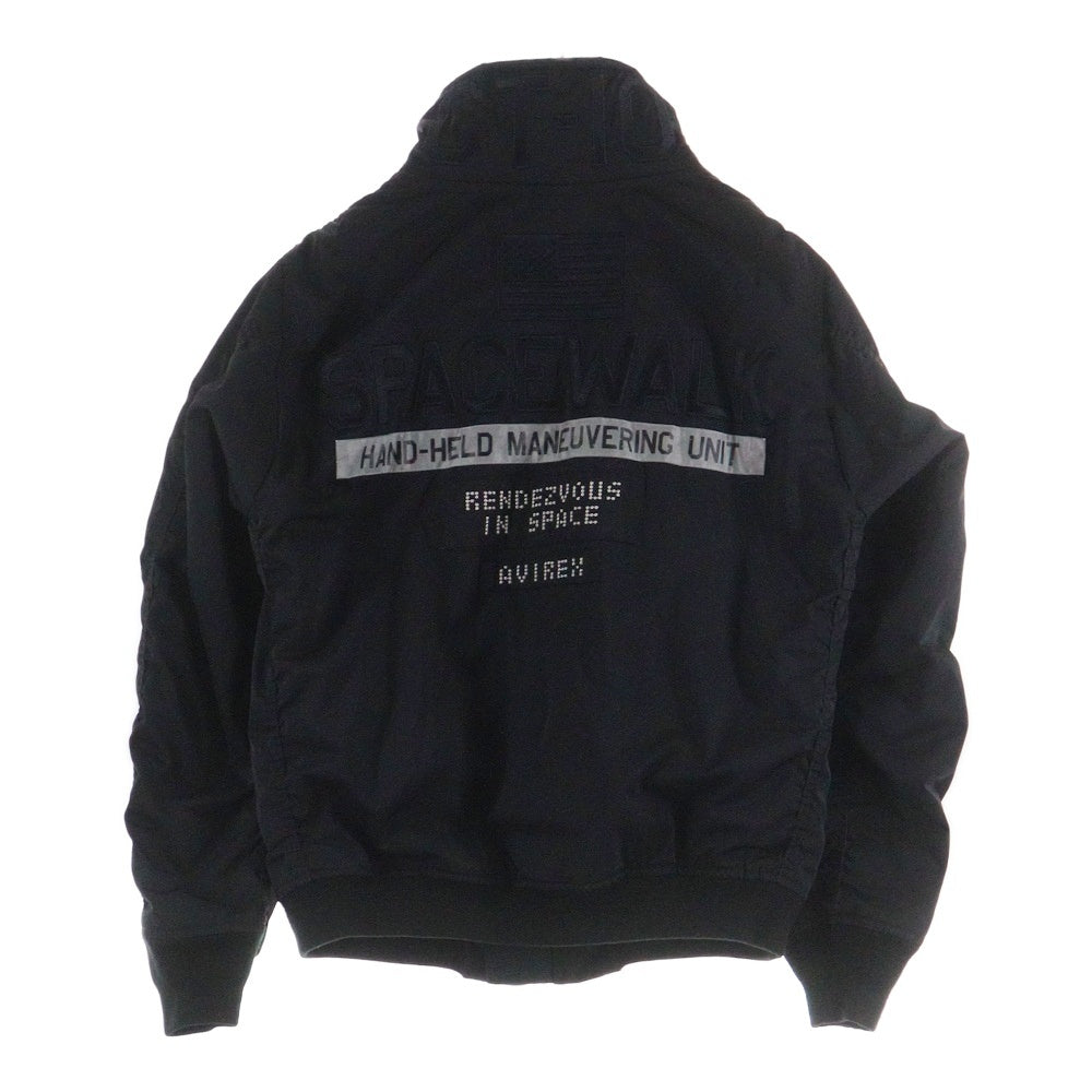 AVIREX(アヴィレックス) MA-1 GT-10 6182176 ワッペンデザイン フライトジャケット アウター ブラック