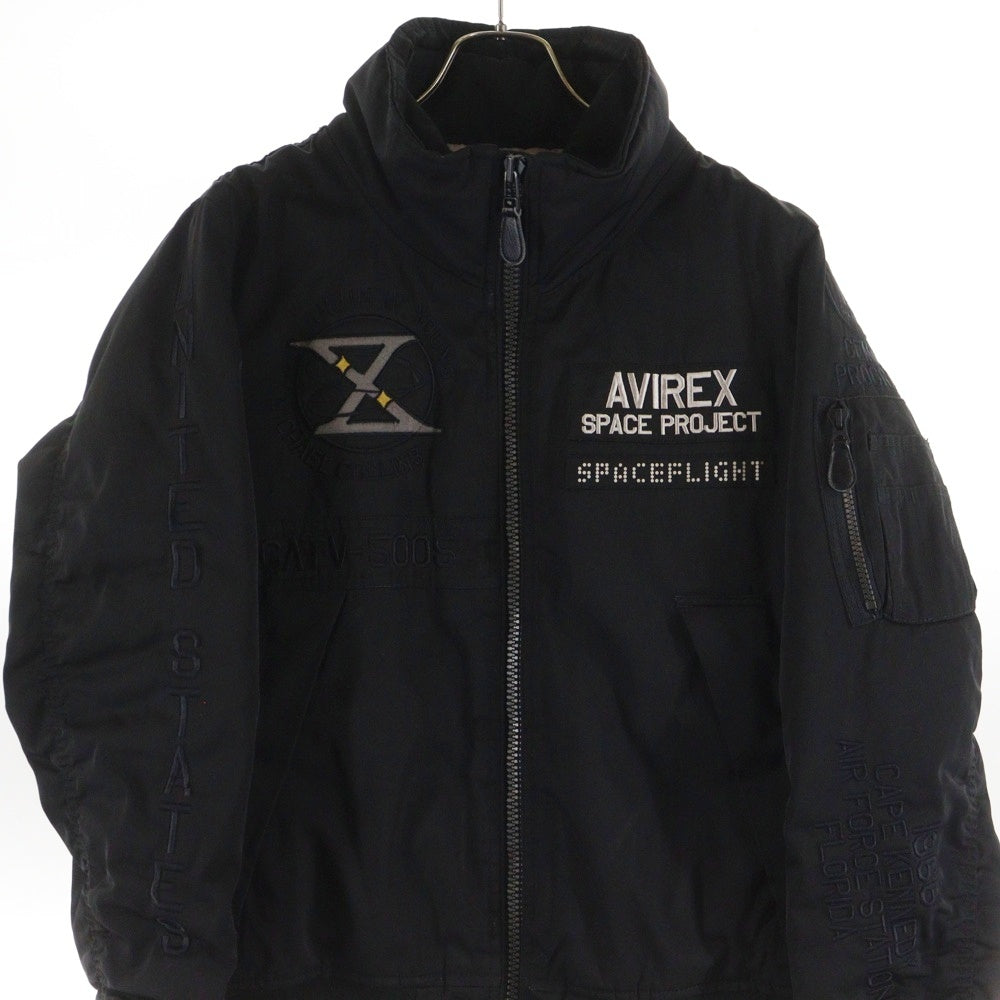 AVIREX(アヴィレックス) MA-1 GT-10 6182176 ワッペンデザイン フライトジャケット アウター ブラック