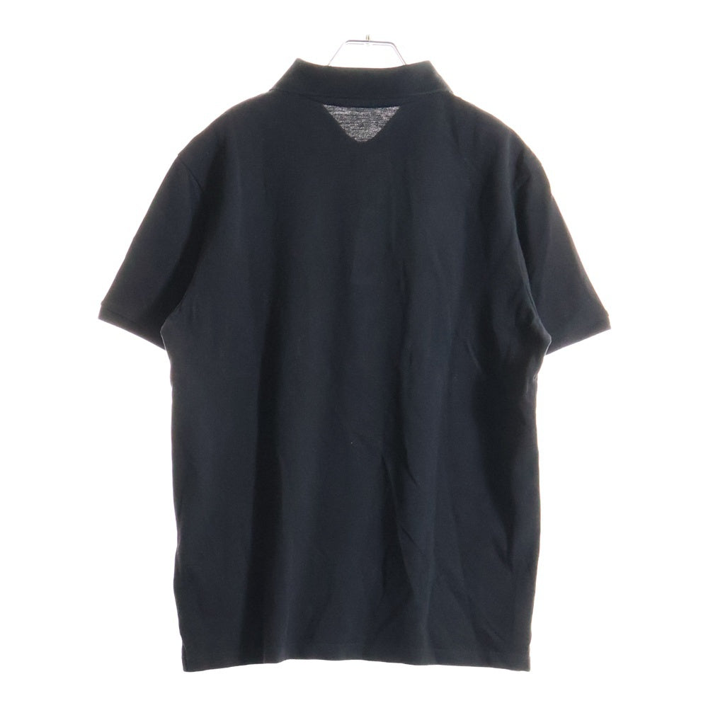 MONCLER(モンクレール) SS POLO フロントロゴデザイン半袖ポロシャツ J10918A00002 ブラック