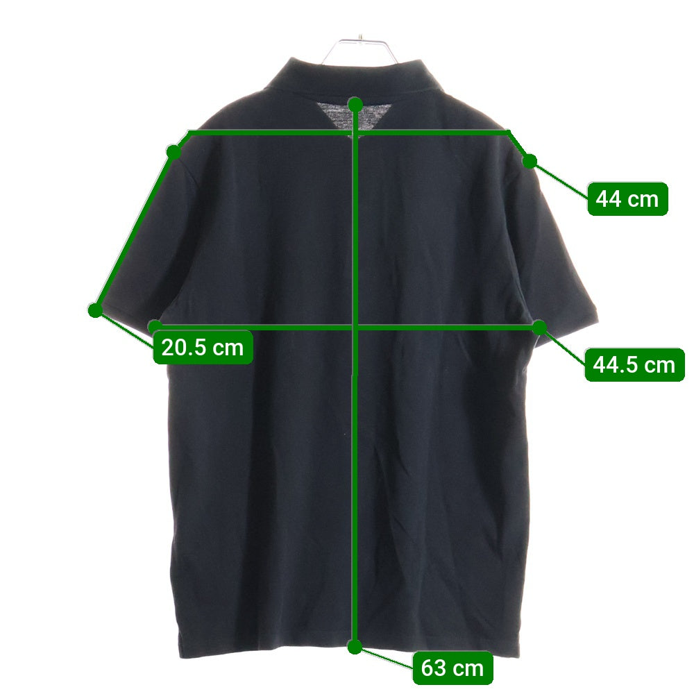 MONCLER(モンクレール) SS POLO フロントロゴデザイン半袖ポロシャツ J10918A00002 ブラック