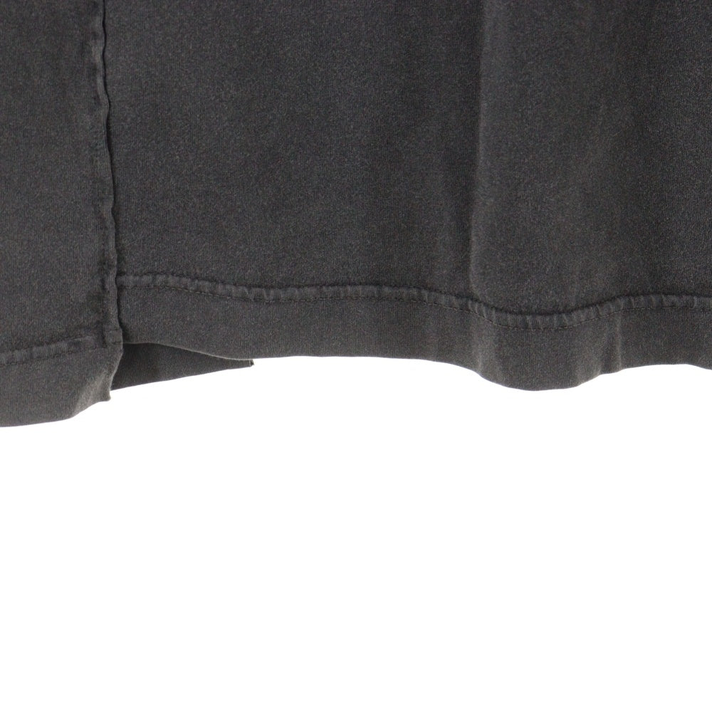 VETEMENTS(ヴェトモン) 23SS Deconstructed T-Shirt ディコンストラクテッドTシャツ ロゴプリント再構築半袖Tシャツ UE54TR570B ブラック