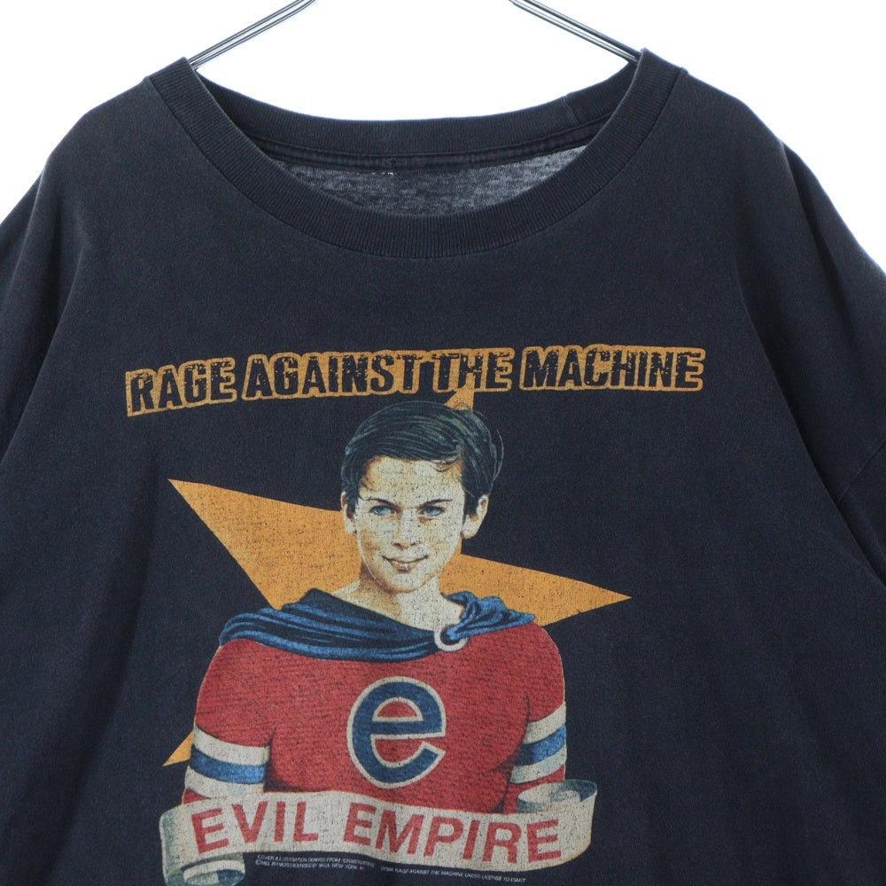 VINTAGE(ヴィンテージ) 90s RAGE AGAINST THE MACHINE EVIL EMPIRE TEE レイジアゲインストザマシーン エビルエンパイア プリントクルーネック半袖Tシャツ ブラック