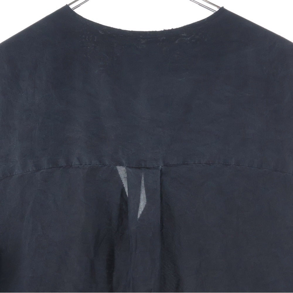 NO BRAND(ノーブランド) GABRIELA COLL GARMENTS ガブリエラコルガーメント Serie No.6 Piece 24 Cut Off Vest シリーズ6 カットオフベスト ボタンダウンノースリーブシャツ ブラック