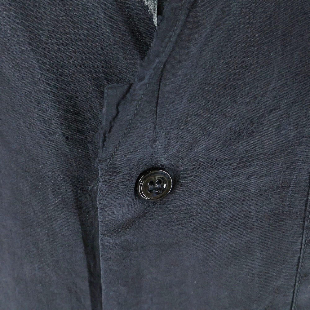 NO BRAND(ノーブランド) GABRIELA COLL GARMENTS ガブリエラコルガーメント Serie No.6 Piece 24 Cut Off Vest シリーズ6 カットオフベスト ボタンダウンノースリーブシャツ ブラック