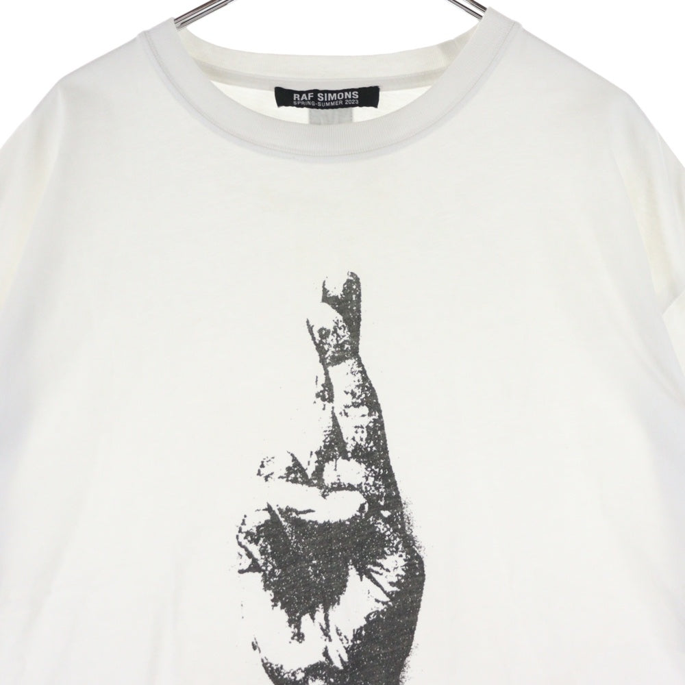 RAF SIMONS(ラフシモンズ) 23SS Oversized Tee with Hand Sign Print
