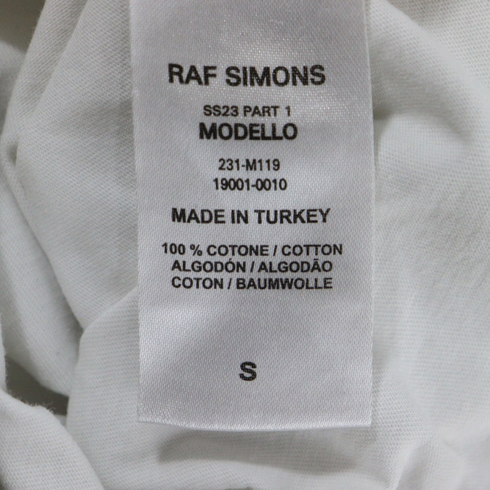RAF SIMONS(ラフシモンズ) 23SS Oversized Tee with Hand Sign Print