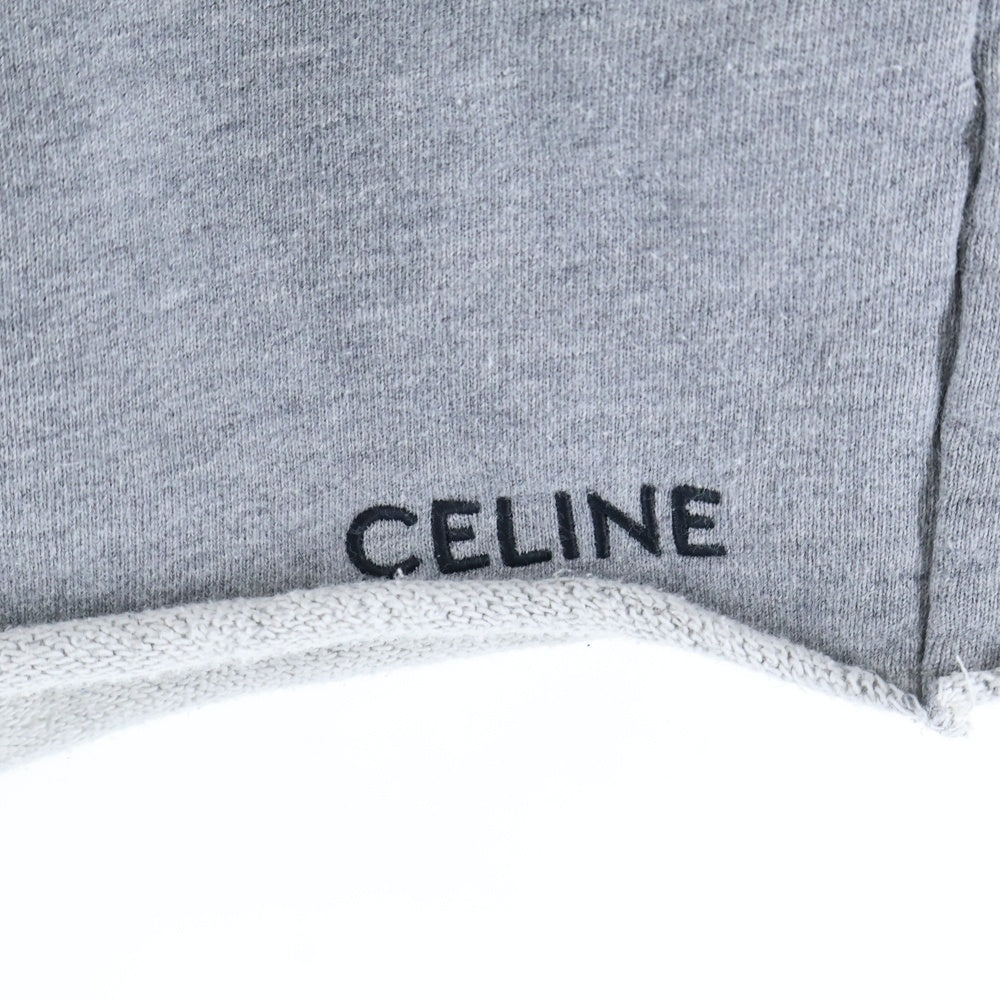 CELINE(セリーヌ) フロントロゴ刺繍 ハーフパンツ ショーツ グレー 22063670Q 09GB